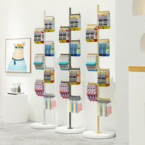 Clothing Store Underwear Show Shelf Floor Golden Multilayer Side Rack Underwear Briefs Special Shelf Socks Display Shelf