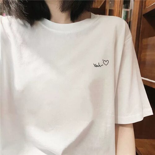 外贸撤回尾货清仓捡漏~纯棉夏季潮牌短袖T恤男装女装宽松上衣服 - 图0