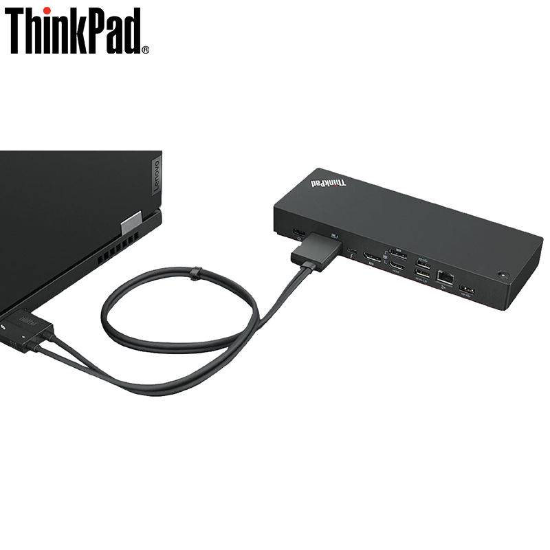 联想ThinkPad雷电4扩展坞P15V P17 P53 P52 P73 P72 X1隐士 P1隐士Thunderbolt4工作站USB-C拓展器40B00300CN-图2