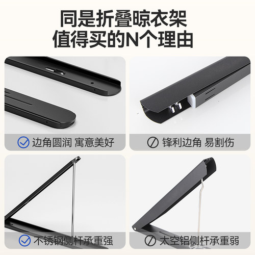阳台三角90度直角晾衣架转角的架子拐角伸缩支架放衣架墙角挂衣杆 - 图0