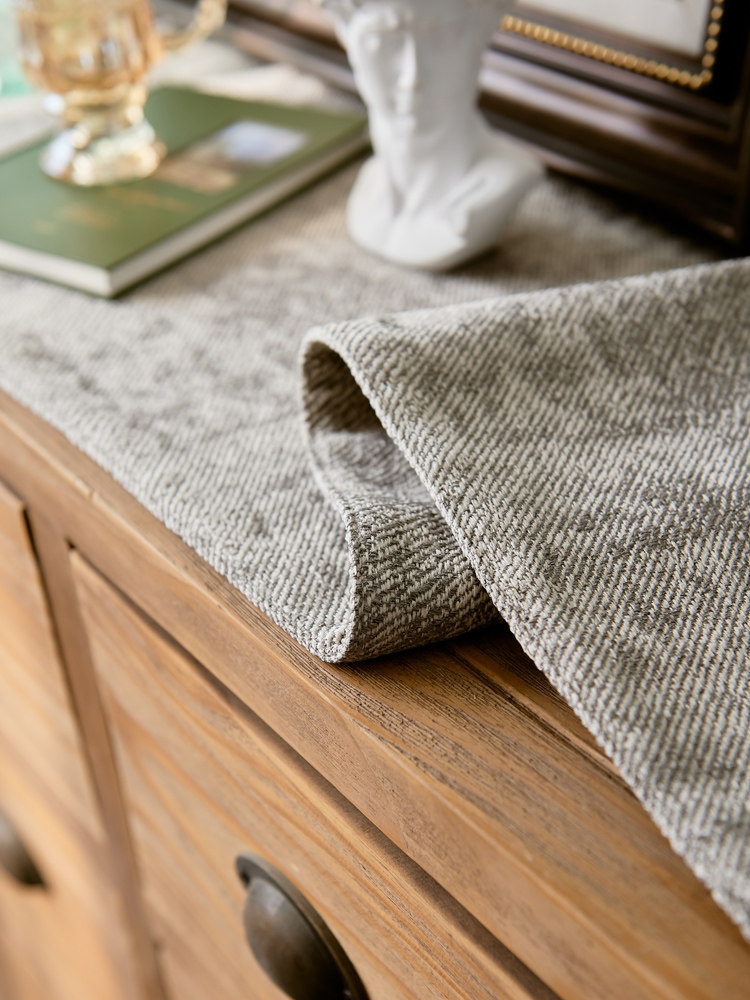 北欧现代简约轻奢色织玄关柜西餐桌鞋柜茶几桌旗桌布长条床旗定制,淘宝优惠券,粉丝福利购,淘宝优惠卷