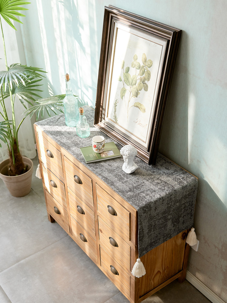 北欧现代简约轻奢色织玄关柜西餐桌鞋柜茶几桌旗桌布长条床旗定制,淘宝优惠券,粉丝福利购,淘宝优惠卷