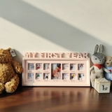 Детская памятная деревянная настенная фоторамка, 12 мес., подарок на день рождения, делается под заказ