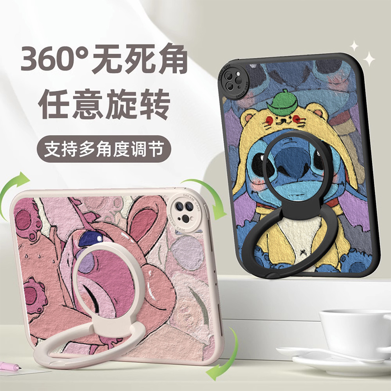 兔子安琪适用华为平板2023保护套360°旋转se10.4小米6pro带支架10.8matepad11英寸10.1畅享2荣耀air11.5软壳 - 图0