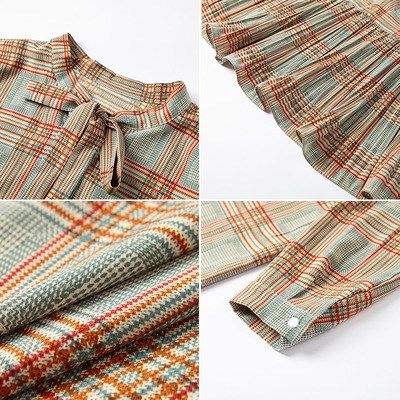 哺乳衣服秋季中长款雪纺哺乳喂奶衣 宫适哺乳衣/月子服