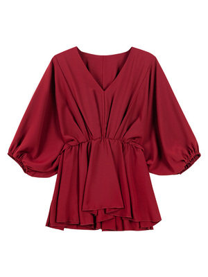 哺乳装外出夏季宽松雪纺潮款产后 宫适哺乳衣/月子服