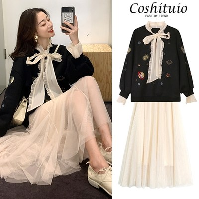 哺乳装外出春秋冬加绒哺乳连衣裙 宫适哺乳衣/月子服