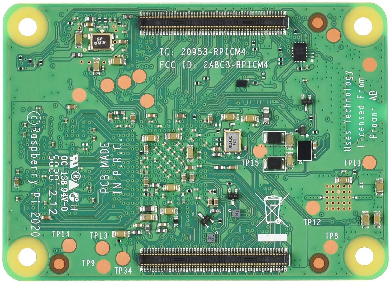 树莓派 CM4电脑模块 CM4102008带 Wifi 4GB内存 2GB闪存-图0