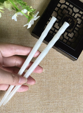 真玉石发簪和田玉一物一证可复检