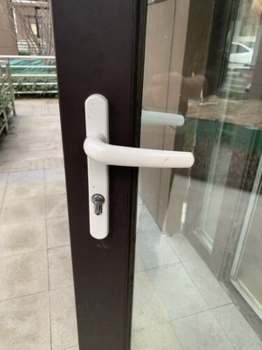 玻璃门拉手断桥门把手铝合金门锁门锁把手单点塑钢门断桥门锁85型 - 图3