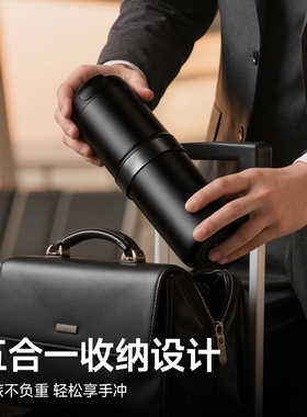 nicoh磨冲便携咖啡机高档礼盒