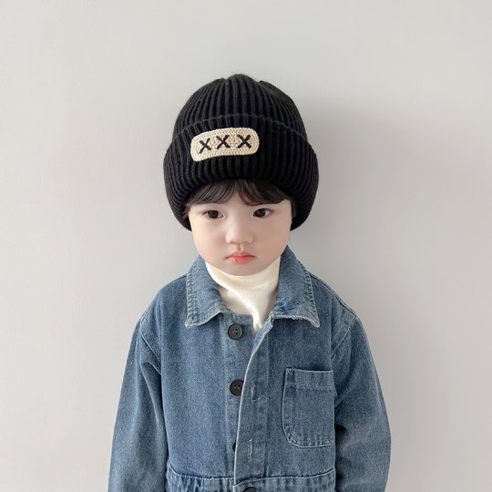 Baby warm hat autumn and winter girls' woolen hat parent-child