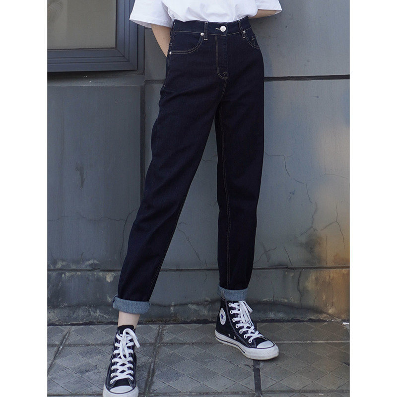 梨形身材微胖老爹大码胖妹妹哈伦裤 惜熙萱牛仔裤