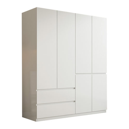 衣柜家用卧室实木生态板对开门大衣橱简约储物柜收纳2026儿童柜子 - 图3