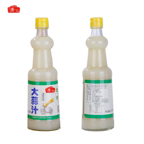 清记大蒜汁鲜榨蒜汁纯原蒜汁460mlX1瓶凉拌菜调味料烧烤火锅蘸料 - 图3