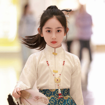 Ancient Wind and Celluloid Streaming Su Girl Han Suit Matching Necklace Daily 100 Hitchhiking the ancient dress accessories State of the country Wind Childrens Celluloid