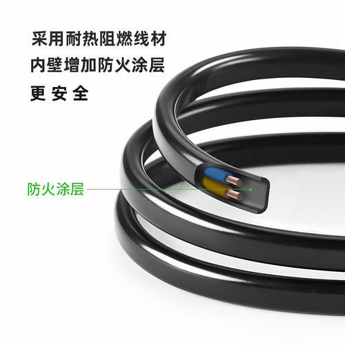 酒店转换直角插头10A两孔电视机柜靠墙电风扇电源延长线缝隙插座 - 图1