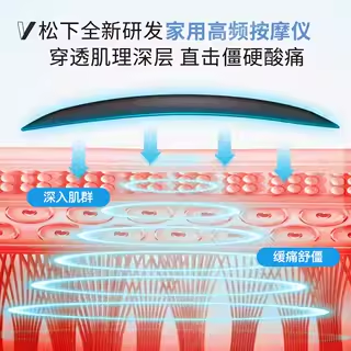 松下正品小V领腰部按摩器家用高频脉冲肩颈按摩仪按摩腰带RAE50,淘宝优惠券,粉丝福利购,淘宝优惠卷