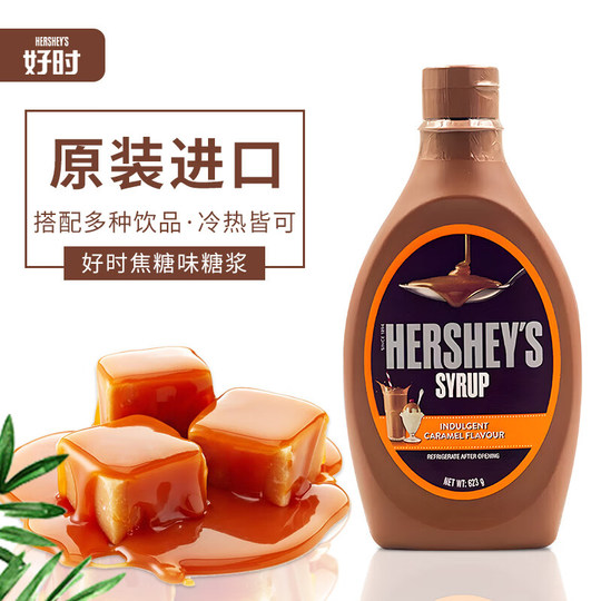 进口好时马来西亚巧克力焦糖酱朱古力咖啡奶茶商用巧克力淋酱糖浆