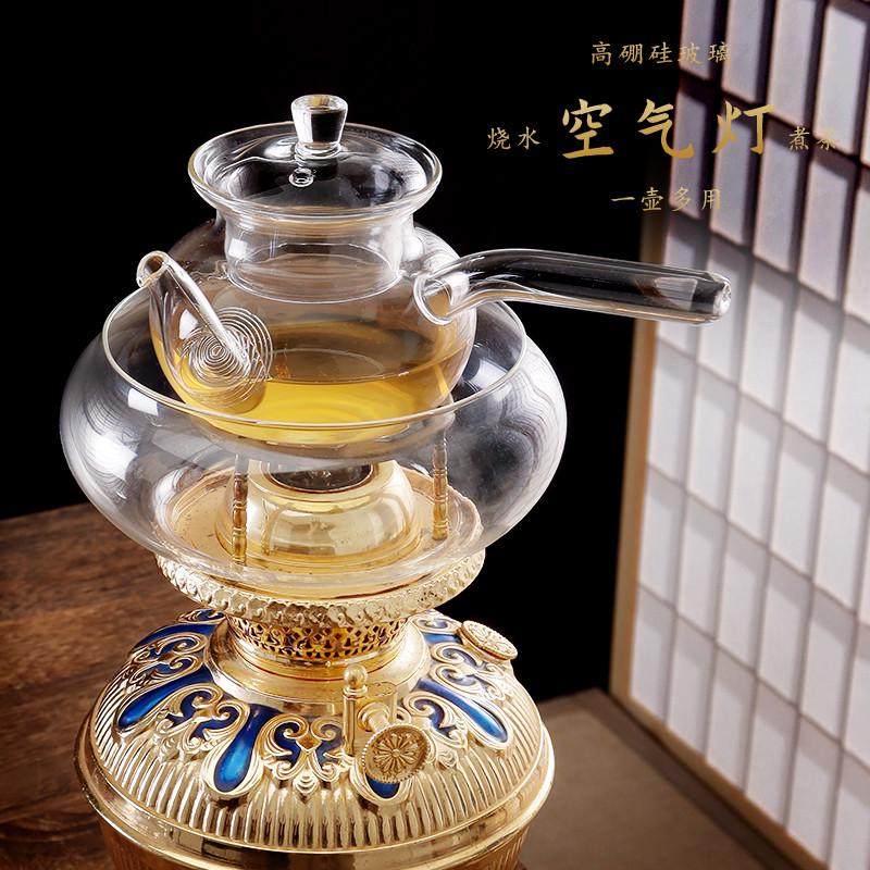 明火煤油空气灯茶壶 泡茶壶耐高温侧把过滤玻璃茶壶 花草水果茶壶,淘宝优惠券,粉丝福利购,淘宝优惠卷