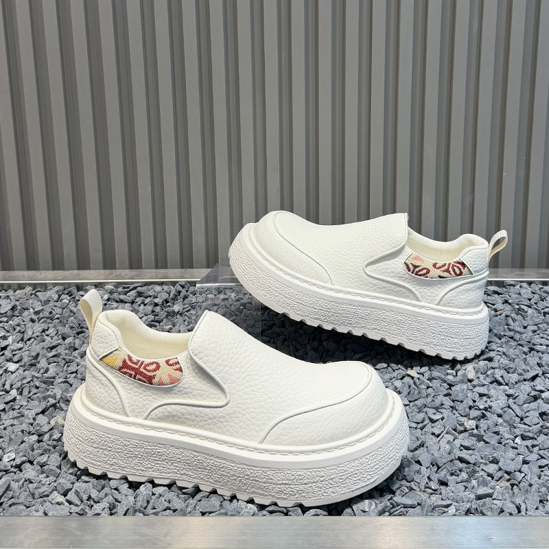 男鞋2026春季新款时尚百搭厚底懒人一脚蹬皮面增高韩版爆款休闲鞋,淘宝优惠券,粉丝福利购,淘宝优惠卷