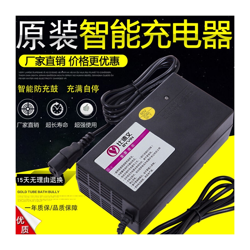 新款原装比德文电动车原装智能充电器48V12Ah60V20Ah3072V36V品质 - 图1