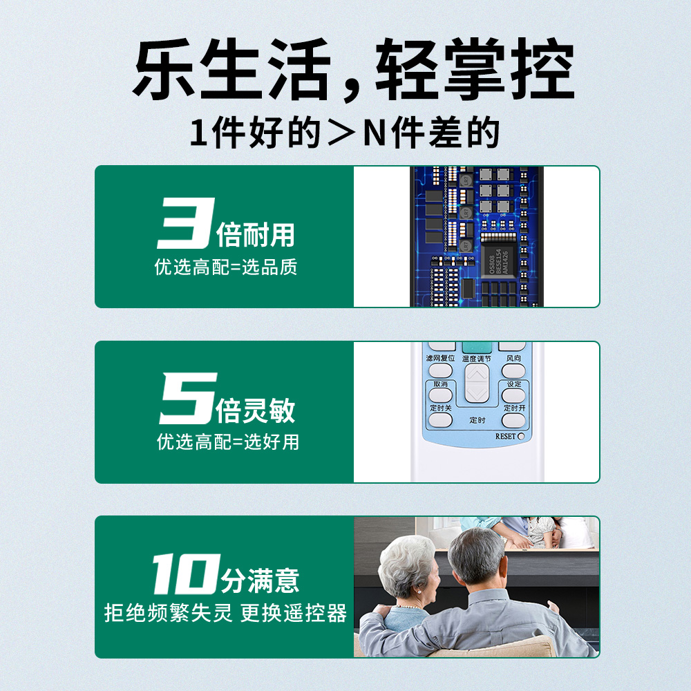 适用Hitachi/日立空调遥控器万能通用款全部KFR-35GW/H PC-LH7Q 9Q8QCA LH6Q挂机柜机中央变频空调多联风管机-图1