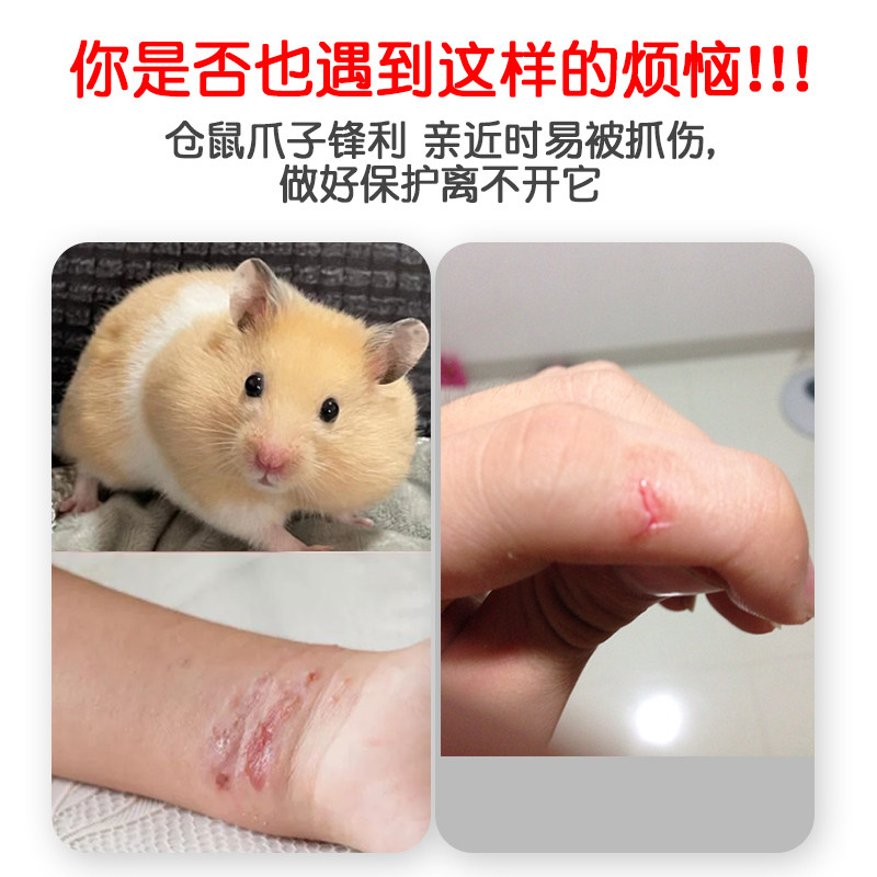 金丝熊抓仓鼠夹子专用防咬手套儿童成人大号加厚捕喂食夹仓鼠神器,淘宝优惠券,粉丝福利购,淘宝优惠卷