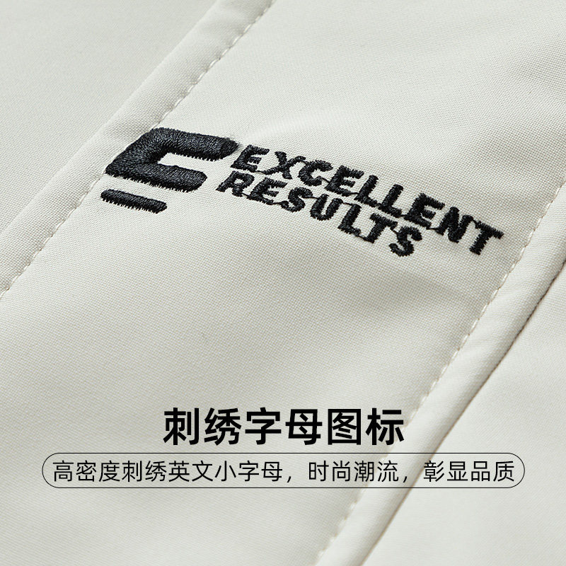 秋冬款夹克男连帽宽松休闲潮流工装风高中生男生冬季防风夹棉外套