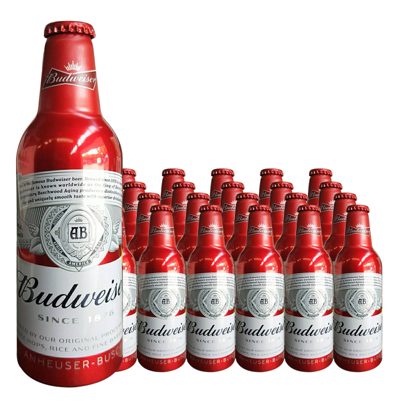 Budweiser百威红色经典啤酒铝罐355ml*24罐整箱 国产百威经典铝瓶 - 图3