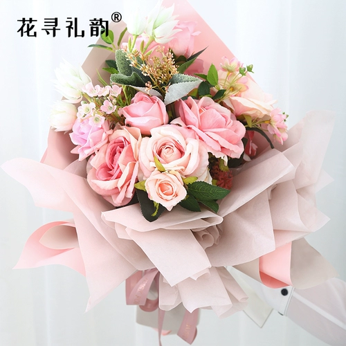 Снежная груша бумажная букет цветы