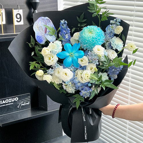 白色硬卡纸硬挺造型纸花束鲜花包装纸加厚牛皮包花纸diy材料全套 - 图1