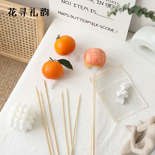 Бамбуковая палка цветочный букет с закусочной леденцом цветочной упаковкой