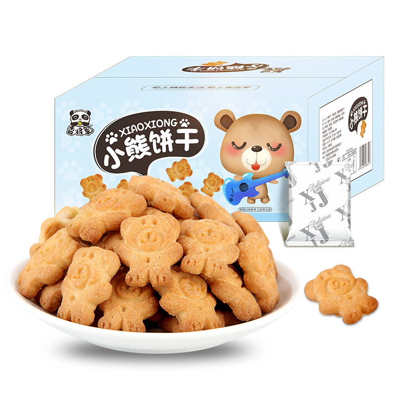 香将军小熊饼干小包装早餐散装糕点 香将军夹心饼干