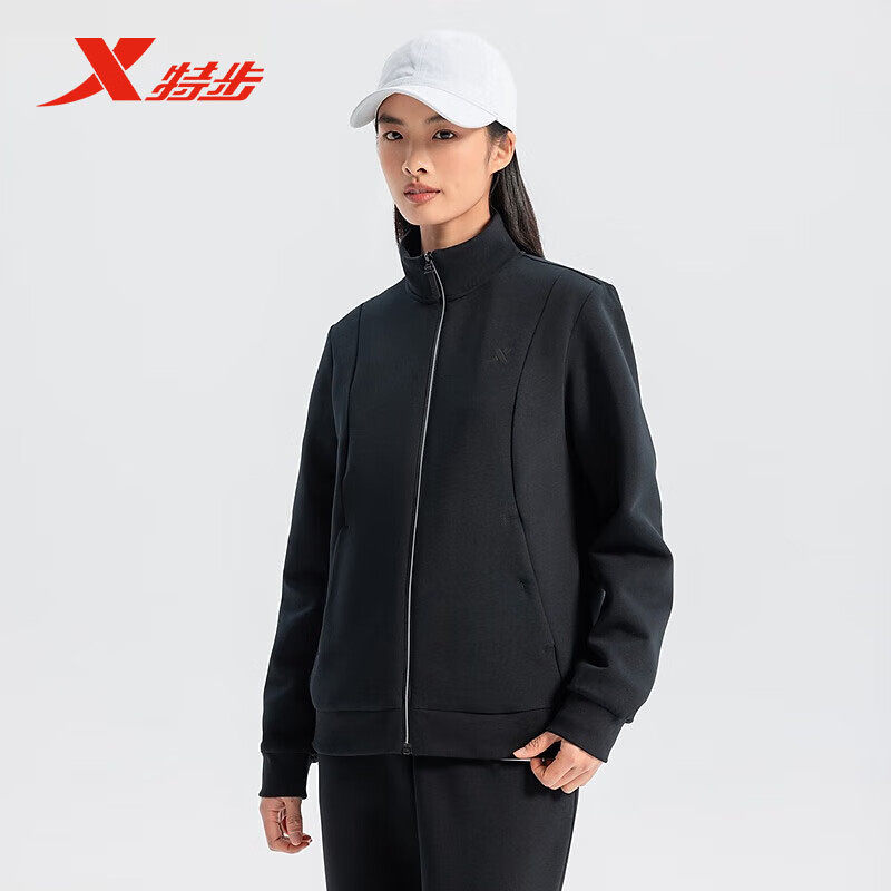 特步运动外套女子2025春季新款健身跑步运动上衣夹克975128060056,淘宝优惠券,粉丝福利购,淘宝优惠卷