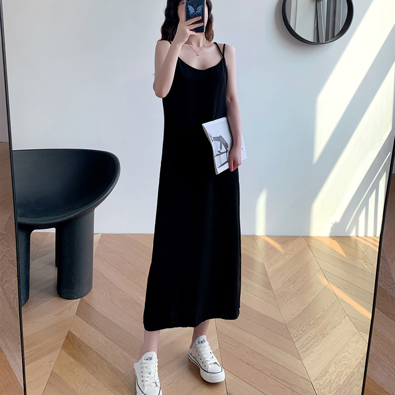 法式小众宽松雪纺吊带夏季2020新款 奴沉连衣裙