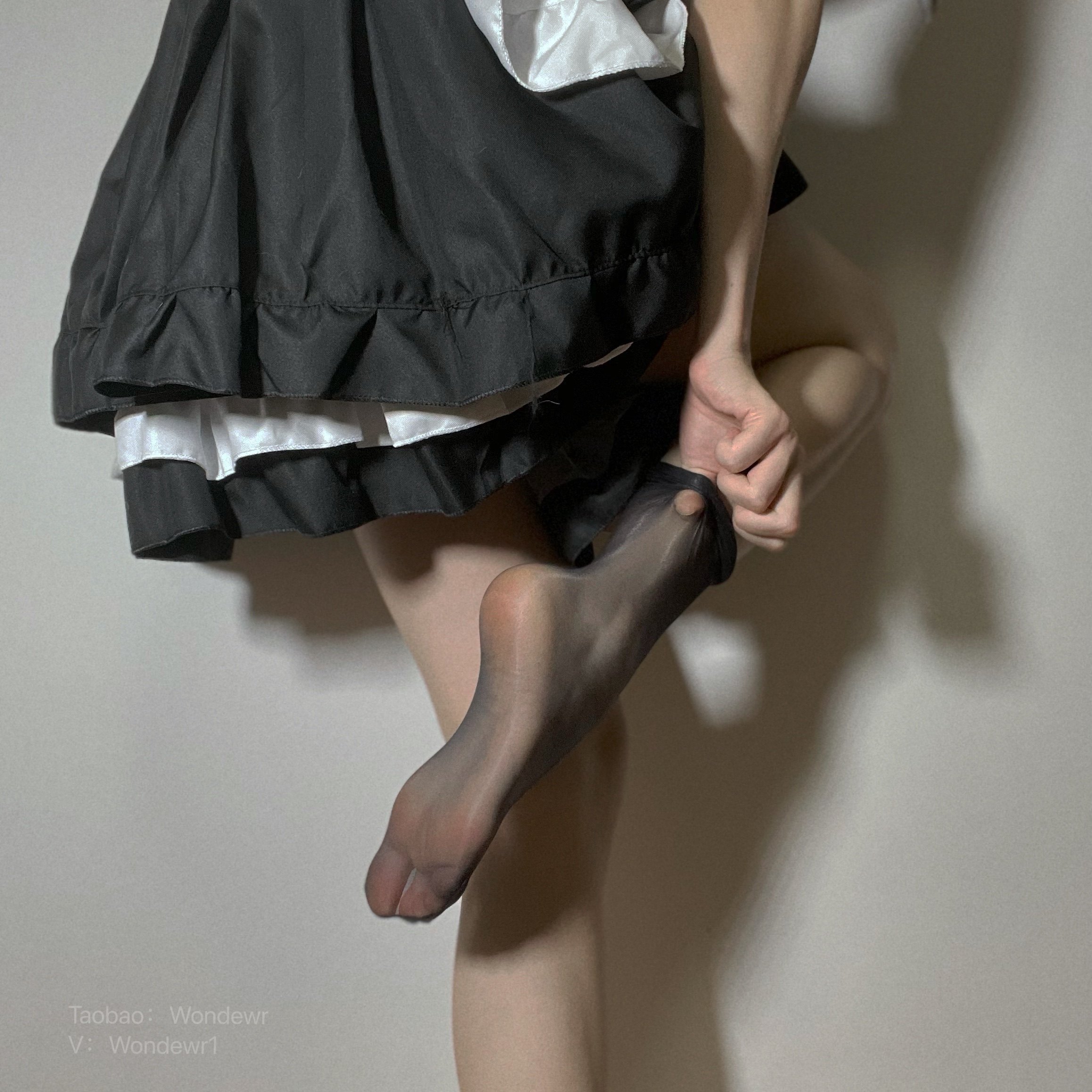 Wondewr:高弹力油亮丝袜超薄油光性感过膝大腿袜无边长筒舒适柔软,淘宝优惠券,粉丝福利购,淘宝优惠卷