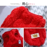 Осенняя и зимняя собака для домашних животных Двухстороннее флисовое жилет биби