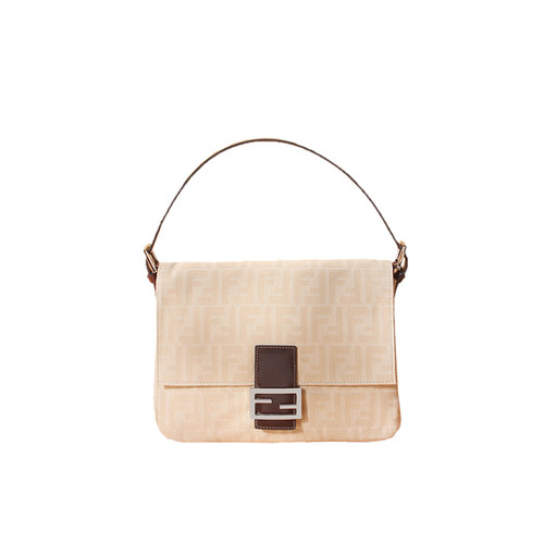 新款米白色法棍包单肩vintage大容量百搭法式腋下包中古斜挎女包 - 图3