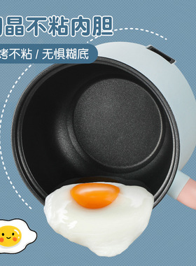 电煮锅宿舍学生家用小型电火锅迷你小电锅泡面锅煮面小锅礼品