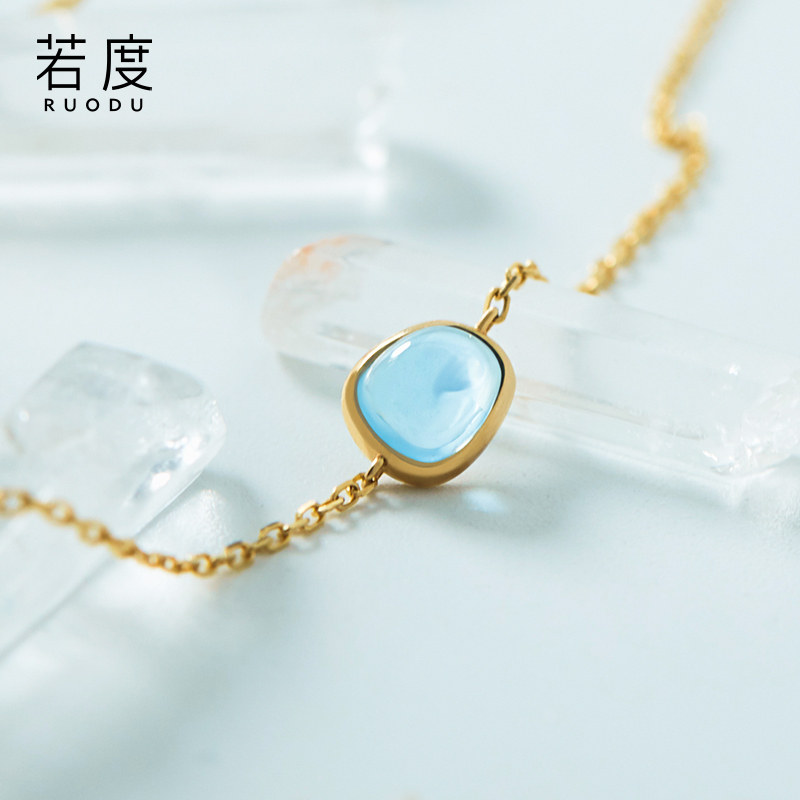 若度ins小众设计18k金细镶嵌手链 若度手链