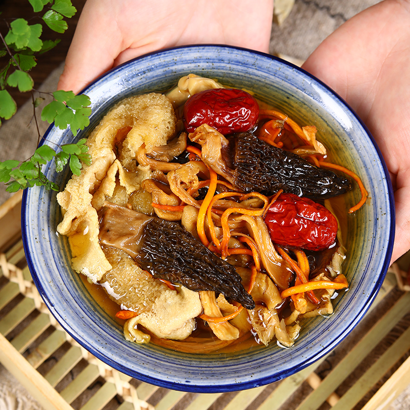 云南菌子特产菌菇汤料包旗舰店松茸羊肚菌干货山珍煲汤食材菌汤包-图0