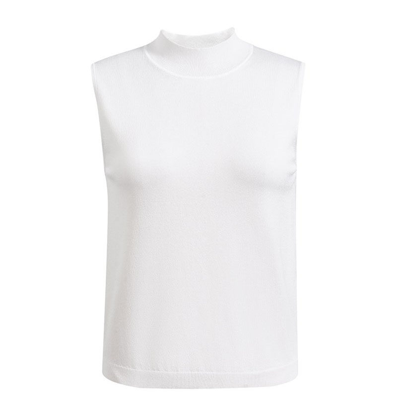 阿玛施旗舰店半高领背心2020打底衫 简妍芙毛针织衫