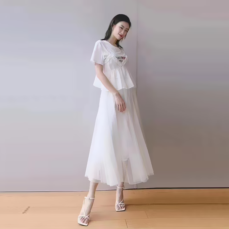 阿玛施旗舰店官网正品2020白半身裙 简妍芙半身裙