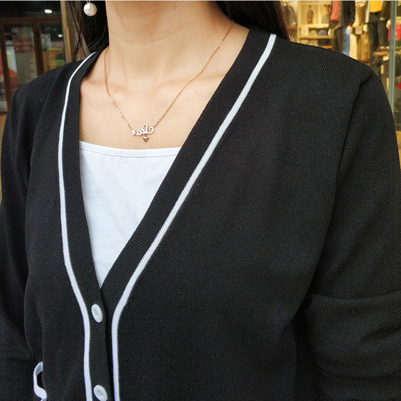 阿玛施旗舰店官网2020春秋季毛衣 简妍芙毛针织衫