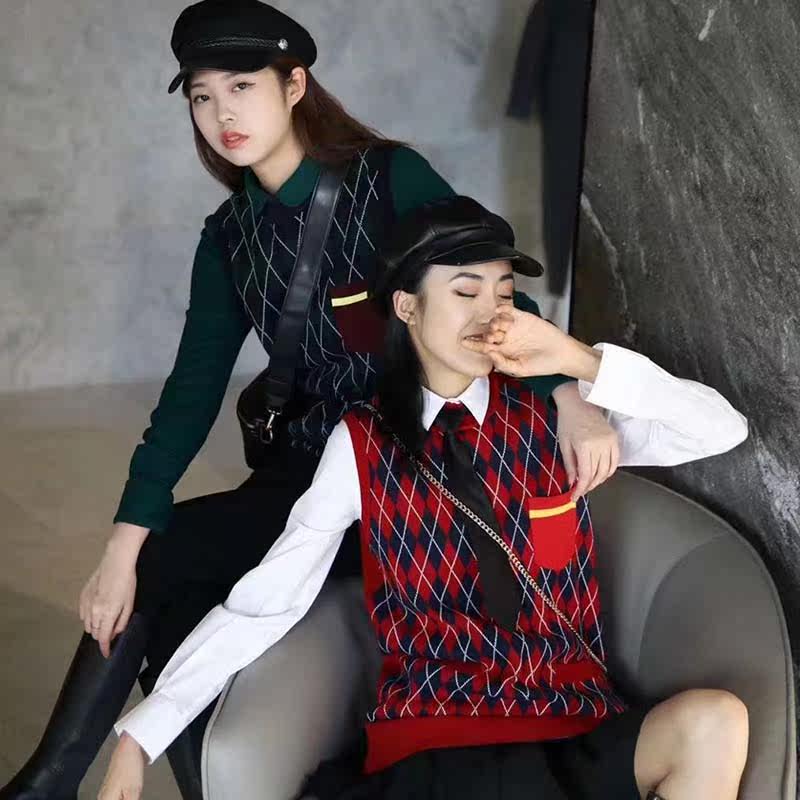 阿玛施女装旗舰店官网2020秋冬马甲 简妍芙马夹