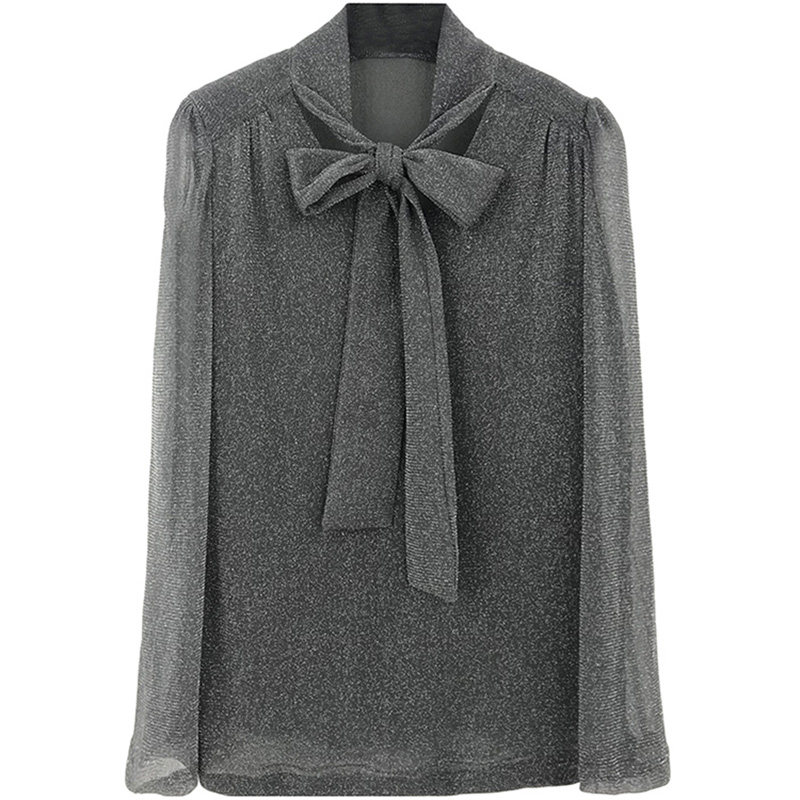 阿玛施旗舰店女装官网蝴蝶结夏衬衫 简妍芙衬衫