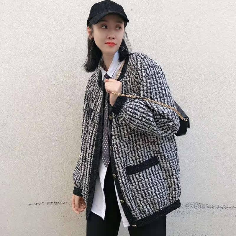 阿玛施旗舰店官网专柜百搭圆领开衫 简妍芙毛针织衫