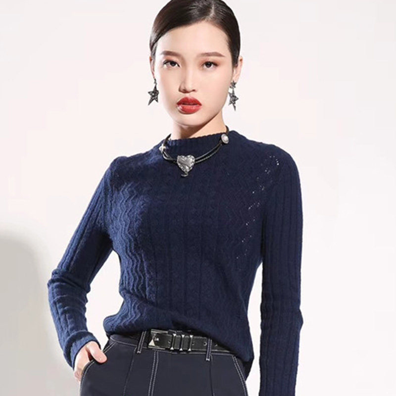 阿玛施旗舰店官网2020冬新款毛衣 简妍芙毛针织衫