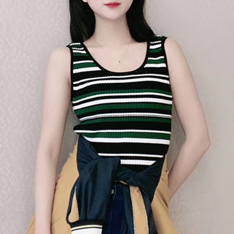 阿玛施旗舰店官网2020秋新款针织衫 简妍芙背心吊带